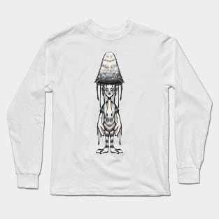Inky Mushroom Fairy Long Sleeve T-Shirt